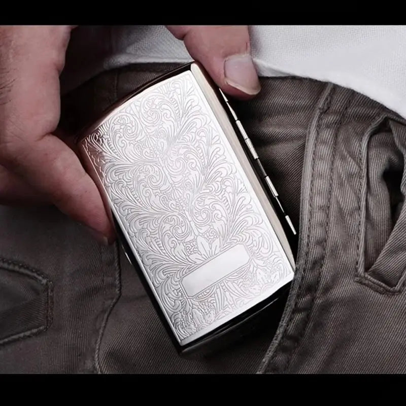 Silver Starlight Cigarette Case