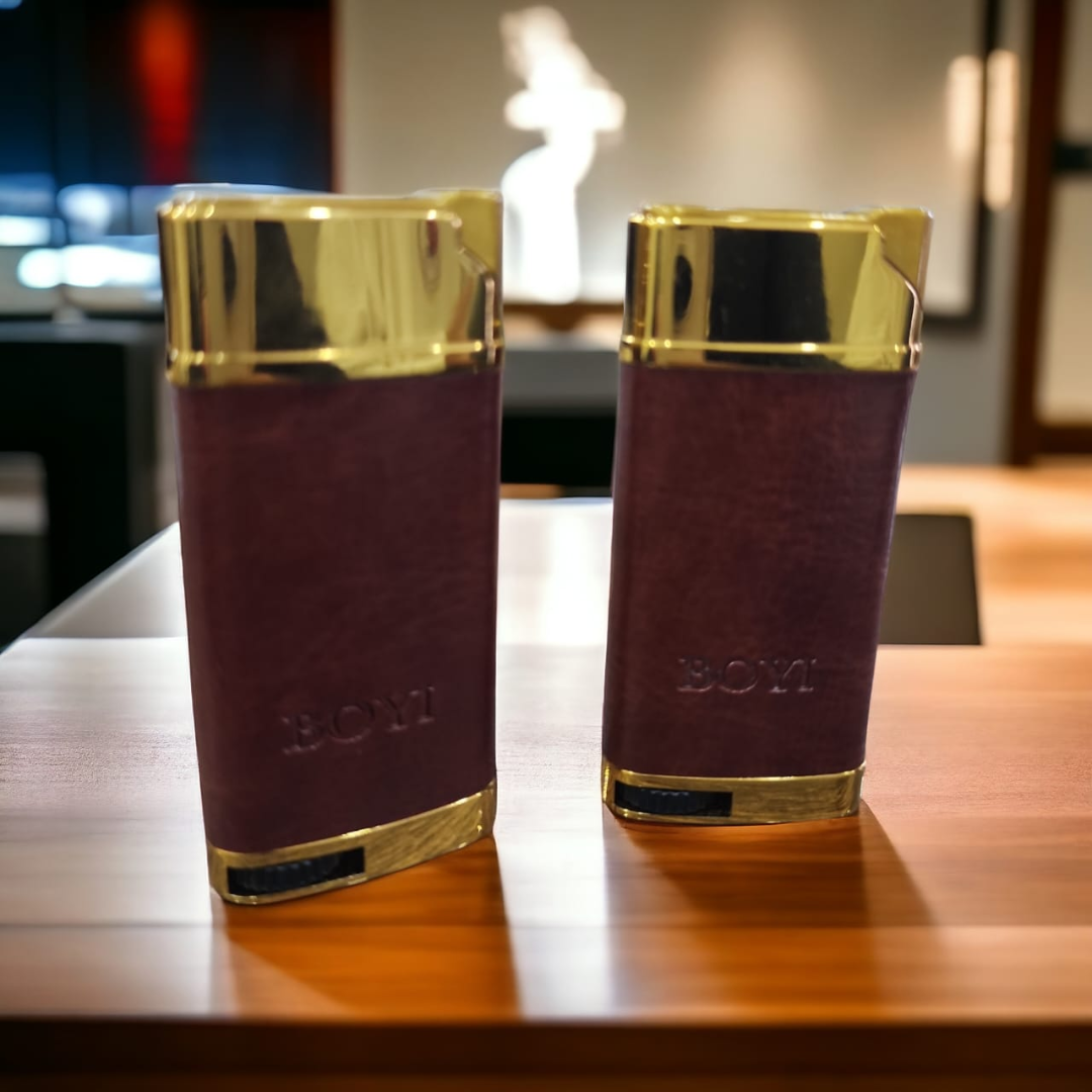 Premium leather lighter