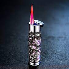 Dragon Red Flame Lighter – Windproof Jet Flame & Refillable