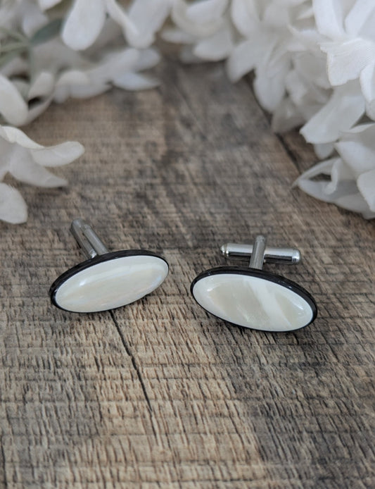 Crystal Pearl Cufflinks