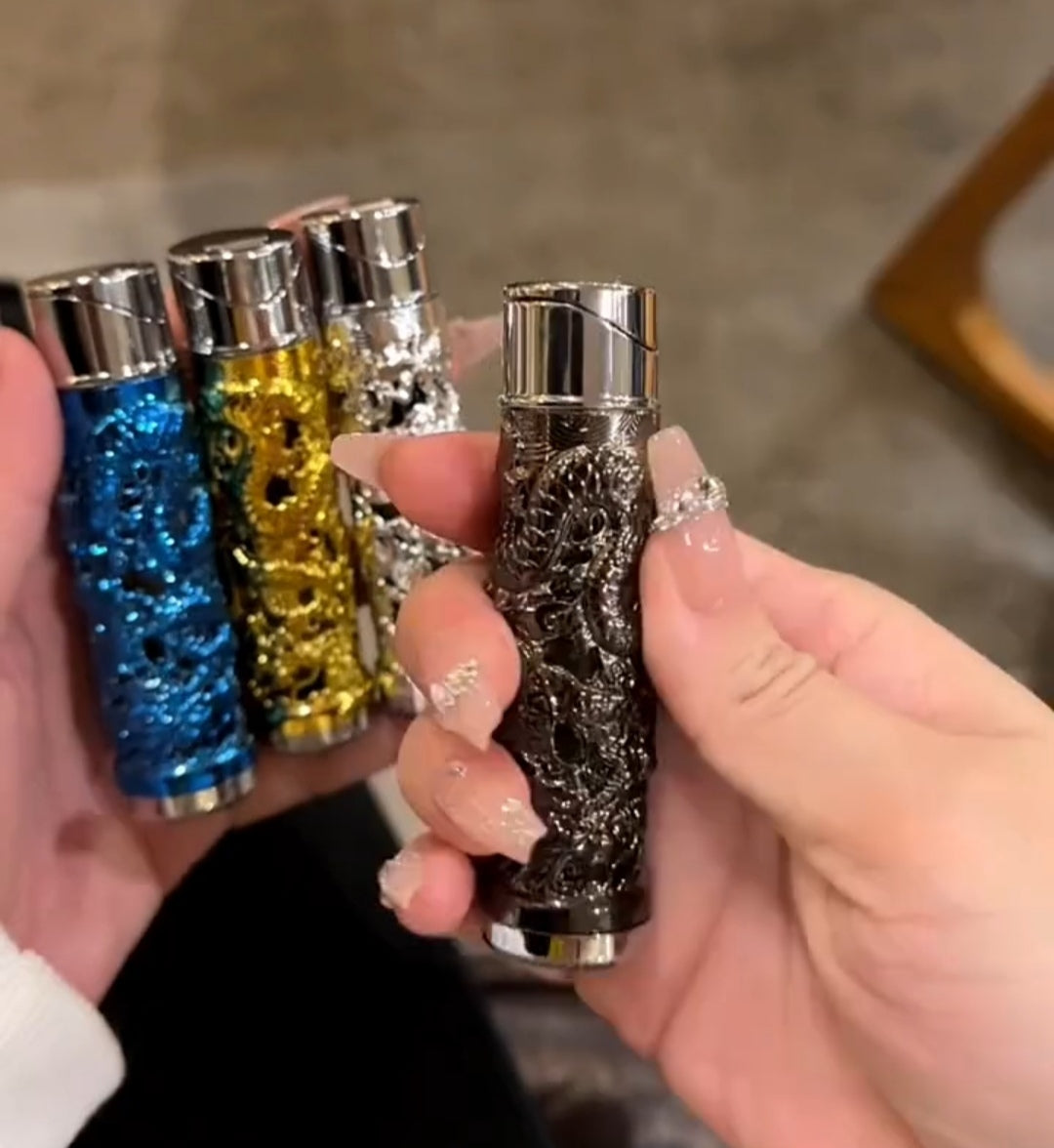 Dragon Red Flame Lighter – Windproof Jet Flame & Refillable