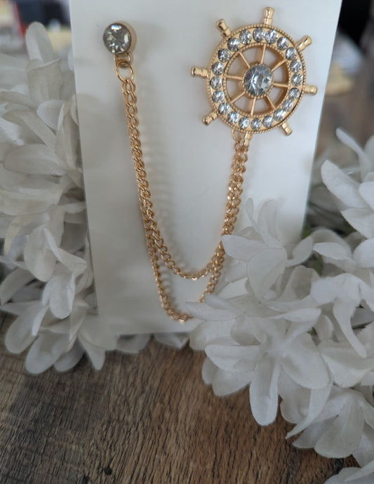 Aqua Aurelia Brooch
