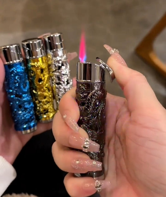 Dragon Red Flame Lighter – Windproof Jet Flame & Refillable
